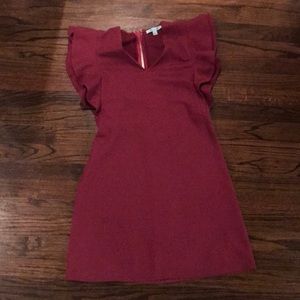 Maroon women’s size large EUC dress